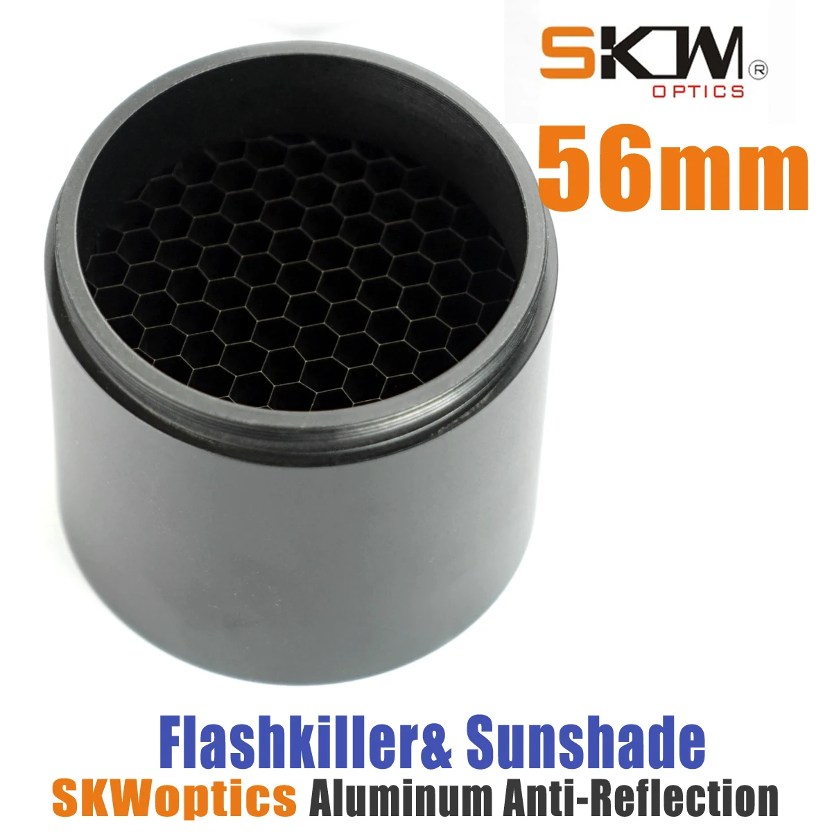 Vista frontal del antirreflectante SKWoptics-56mm
