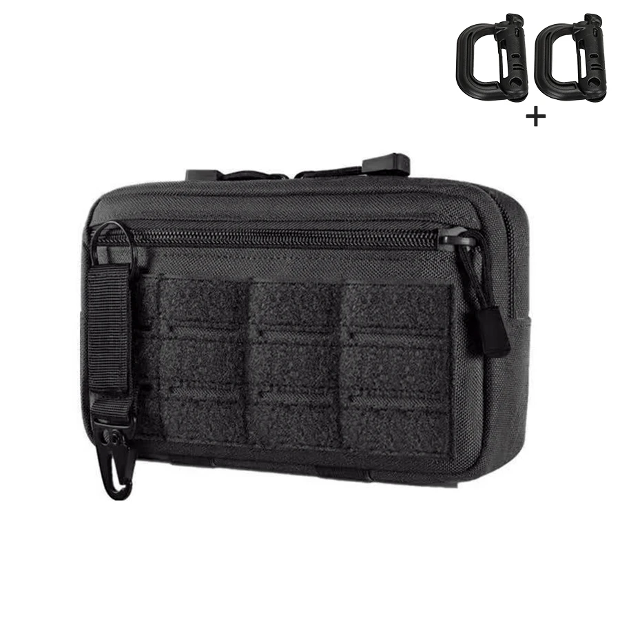 Riñonera táctica con sistema MOLLE y bolsillo lateral para EDC