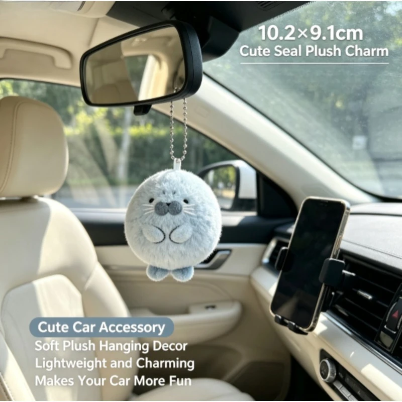 Llavero peluche foca suave – Colgante tierno mini accesorio regalo - imagen 4