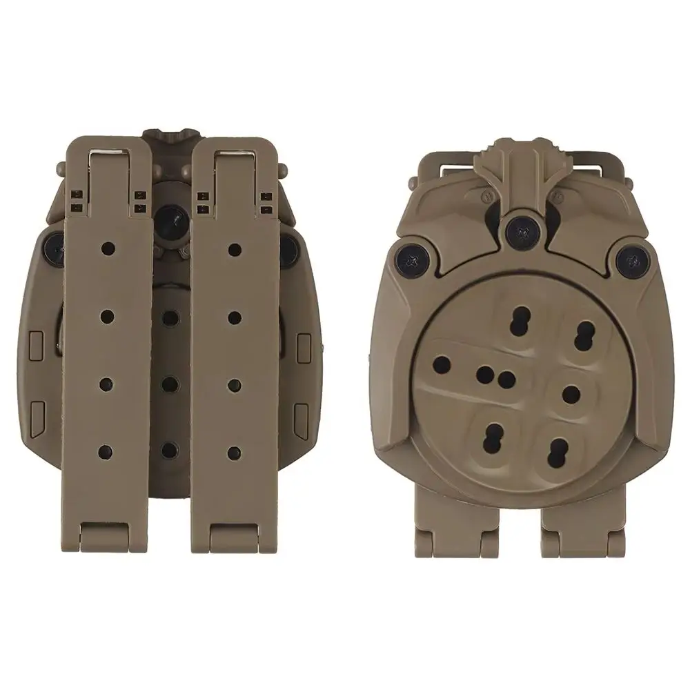 Adaptador base MOLLE desconexión rápida 360° táctica