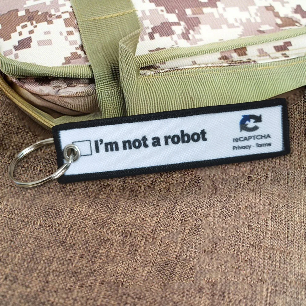 Parche táctico moral No soy un Robot para mochila o llavero - imagen 4