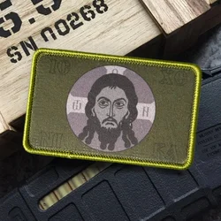 Parche táctico militar con icono chevron gancho-bucle