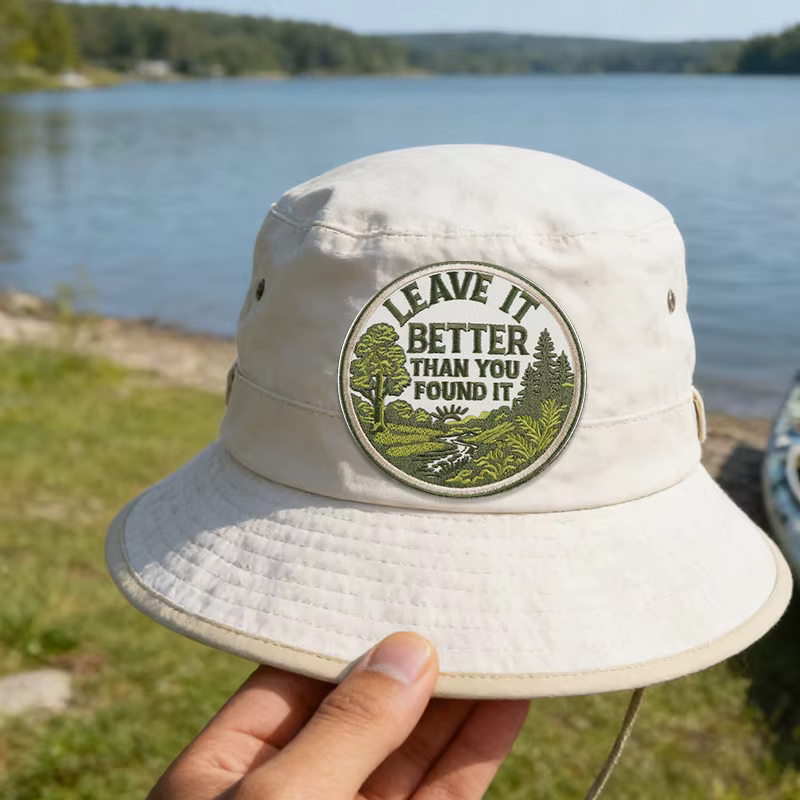 Parche bordado termoadhesivo forestal: deja el lugar mejor para gorras - imagen 2