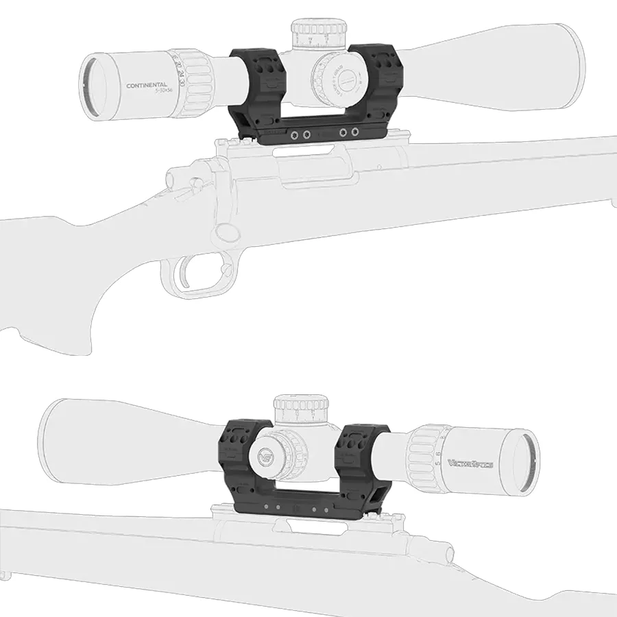 Montura para mira telescópica Picatinny Vector perfil alto táctico - imagen 3