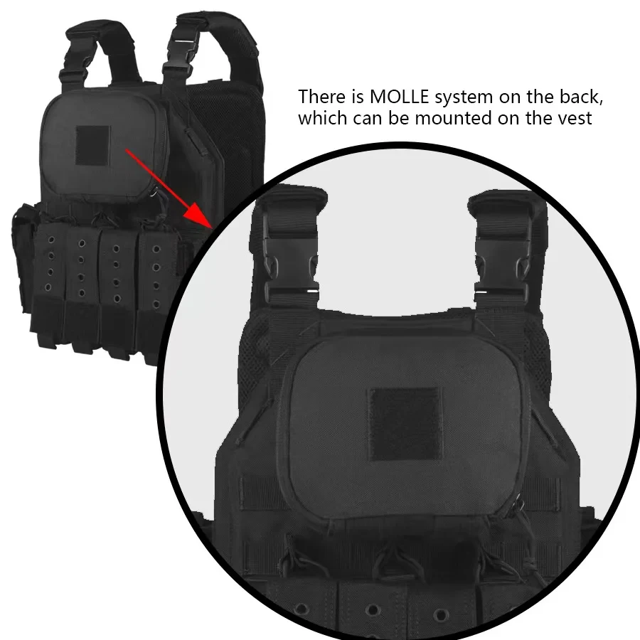 Detalle de montaje y compatibilidad MOLLE