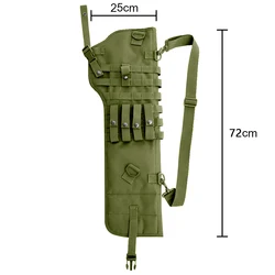 Funda táctica escopeta con MOLLE para campismo y caza