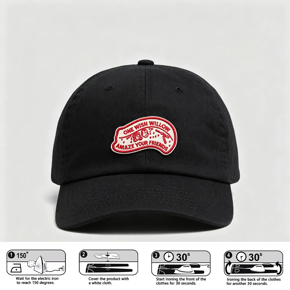 Parche bordado termoadhesivo inspirador para ropa y gorras DIY - imagen 3