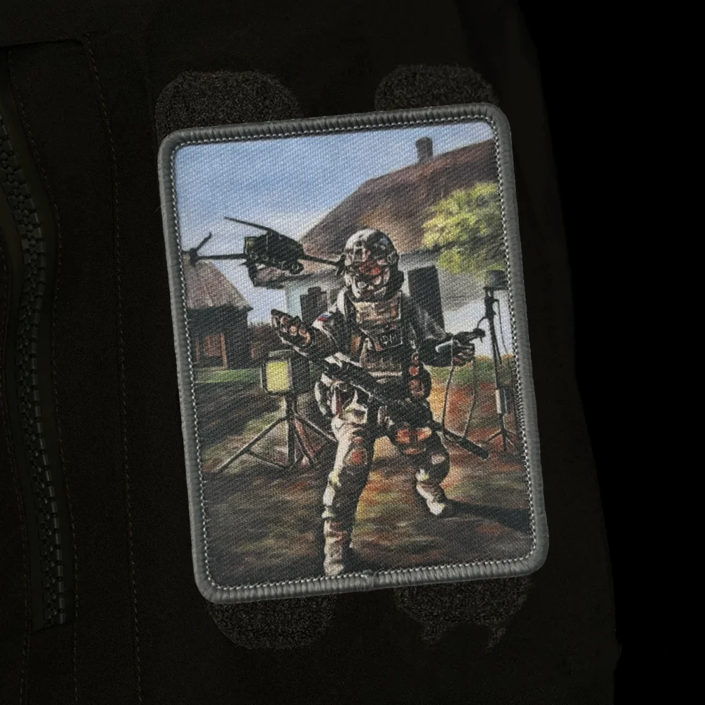 Aplicación en mochila con gancho y bucle