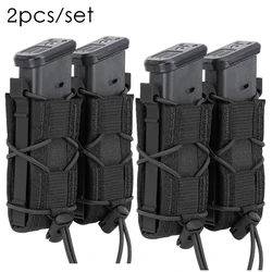 Bolsa táctica MOLLE doble para cargadores 9mm magnética universal