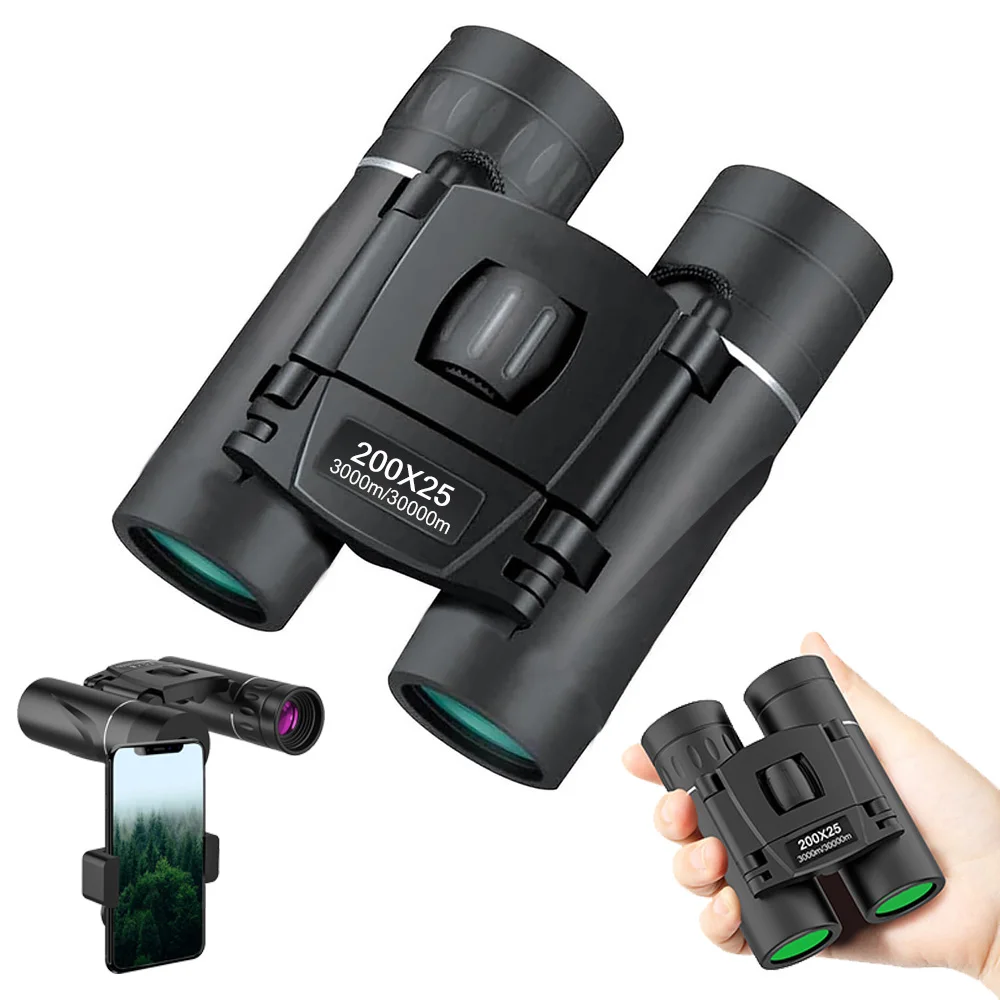 Binoculares compactos de bolsillo con prisma Bak4 para caza y conciertos - imagen 3