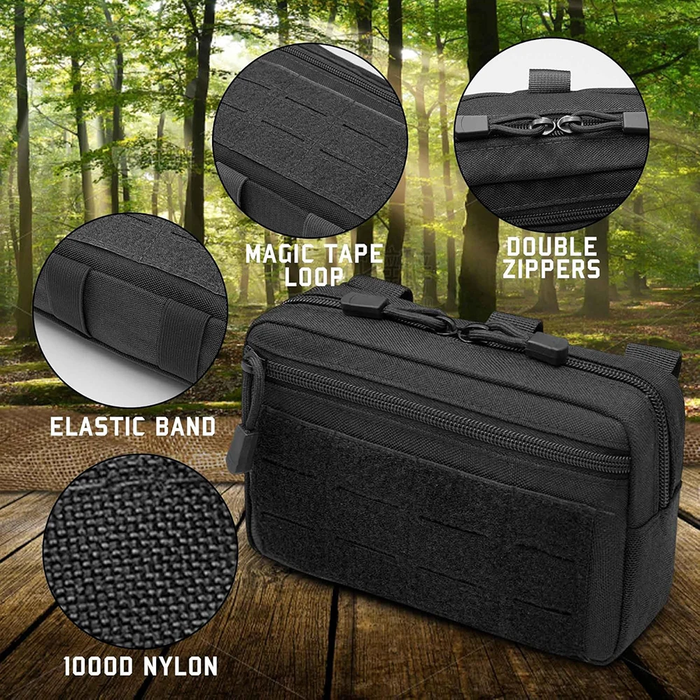 Bolsa táctica MOLLE admin multiusos para pecho cintura y EDC