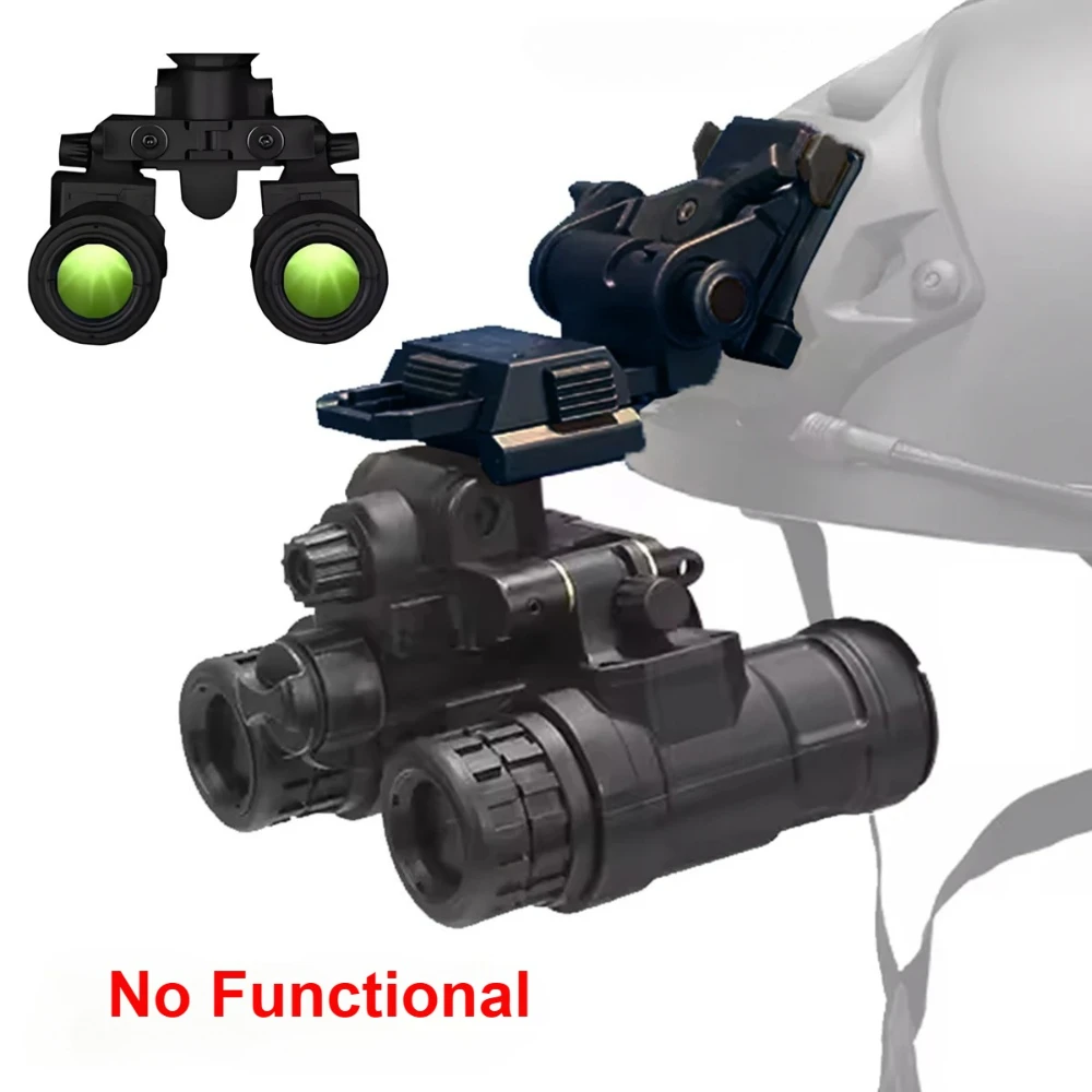 Casco táctico con montura AN/PVS-31 para simulación nocturna
