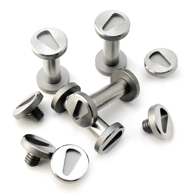 Tornillos M4 inox 416 CNC para cuchillería y remaches de bloqueo - imagen 4