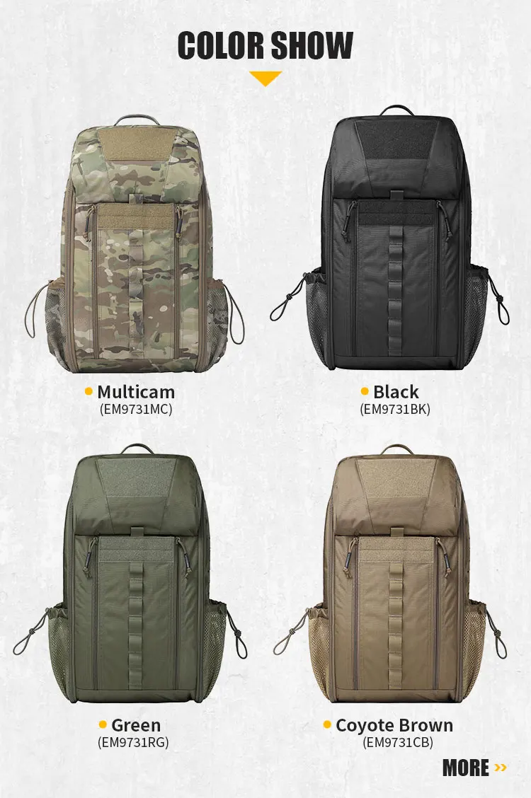 Detalle del material Cordura 500D y cremalleras YKK de la mochila