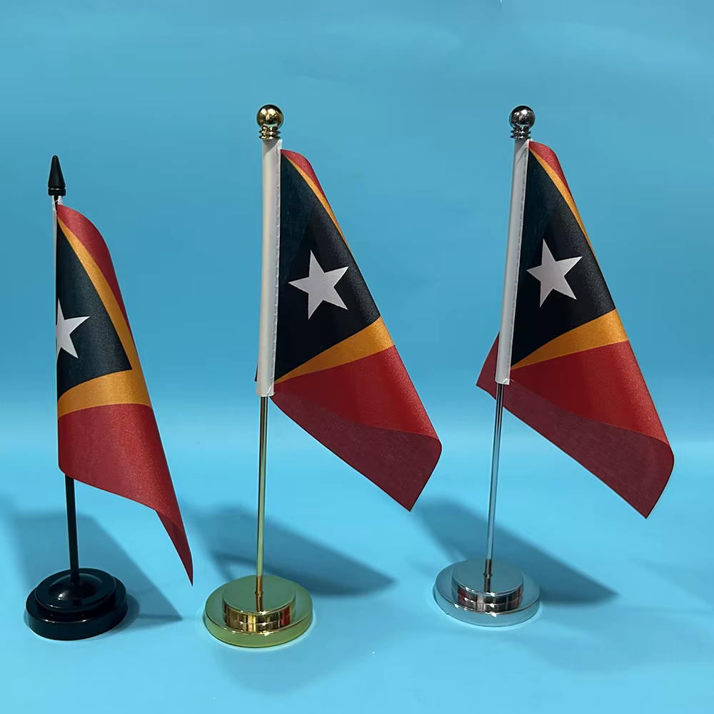 Bandera pequeña de Timor-Leste para escritorio