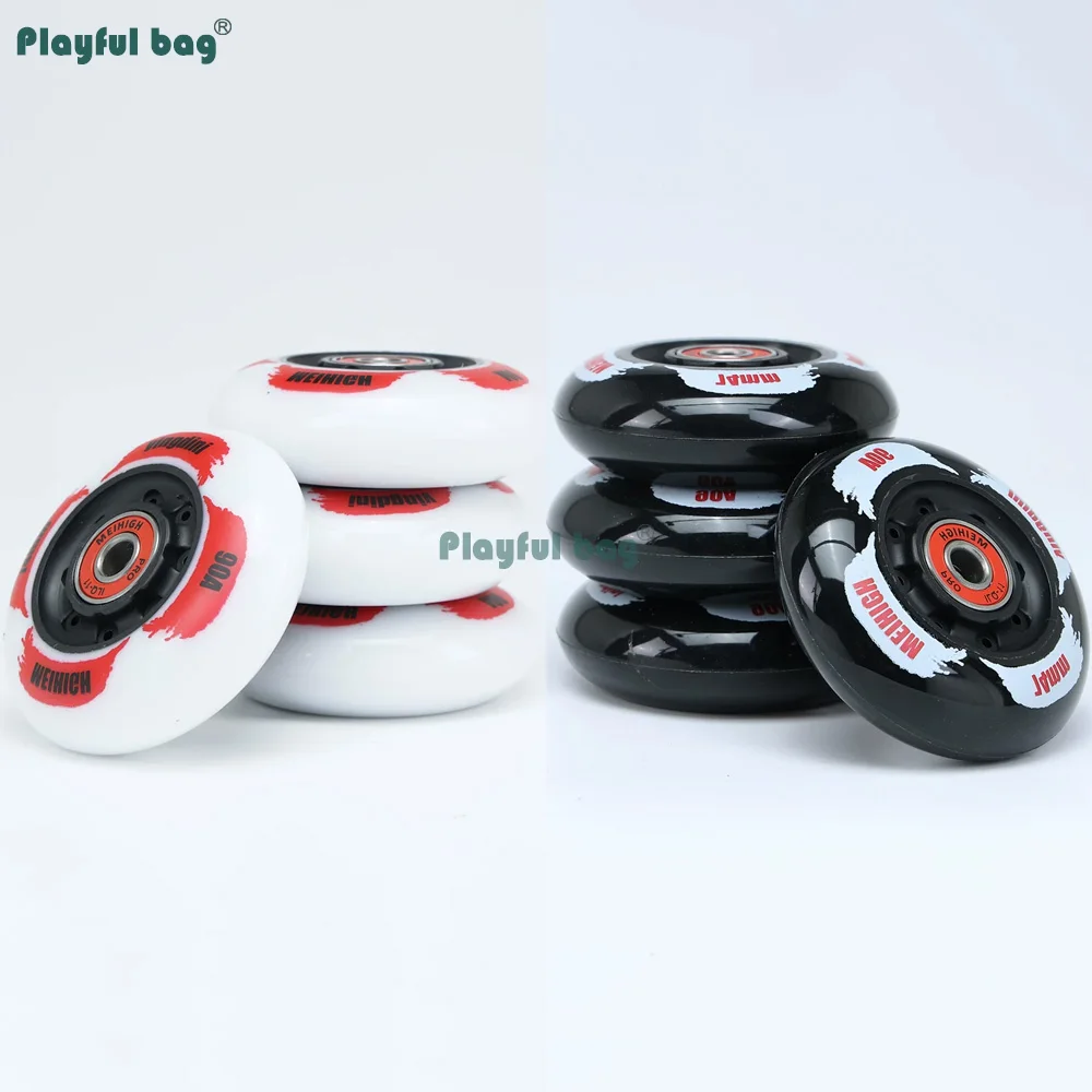 Ruedas patines en línea PU antidesgaste con rodamientos - imagen 3