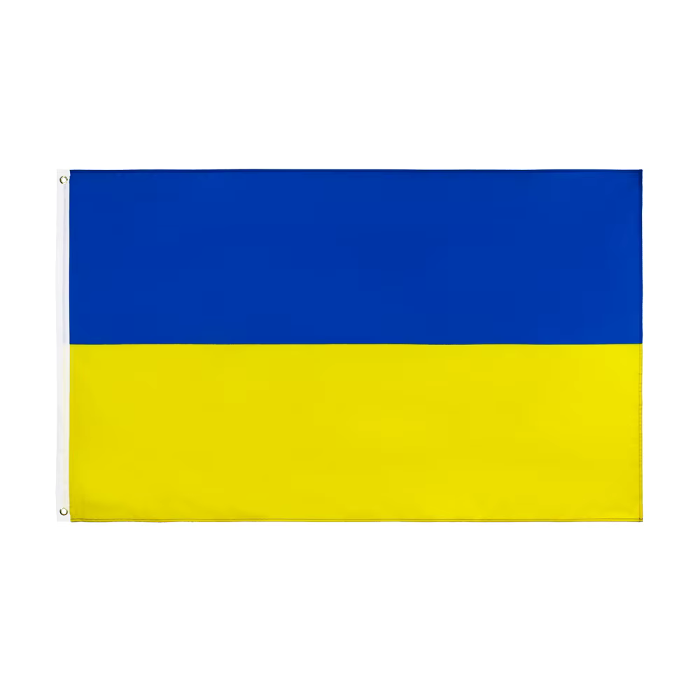 Bandera de Ucrania azul y amarilla, 90x150 cm, para decoración