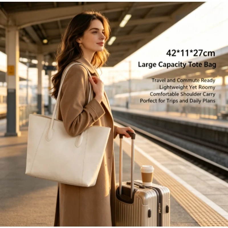 Maillard bolso tote de lona retro para mujer, gran capacidad - imagen 2