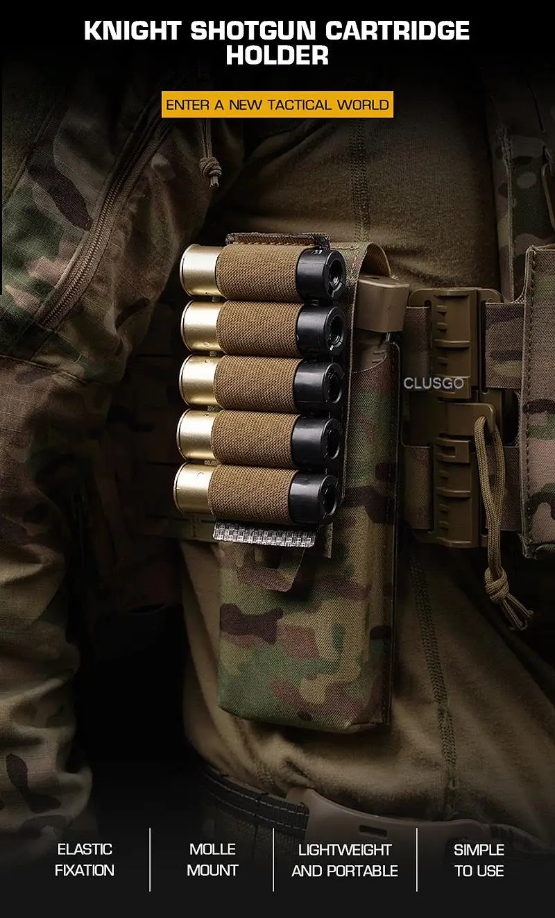 Porta cartuchos Molle con correa de sujeción