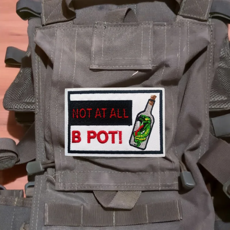 Parche bordado táctico con Velcro - insignia moral para ropa