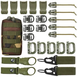Clips y correas MOLLE universales para chaleco y mochila táctica