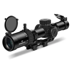 Mira telescópica LPVO FFP para rifle táctica con montura cantilever