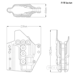 Kit tracción rápida táctico cinturón compatible X300 G17 G19