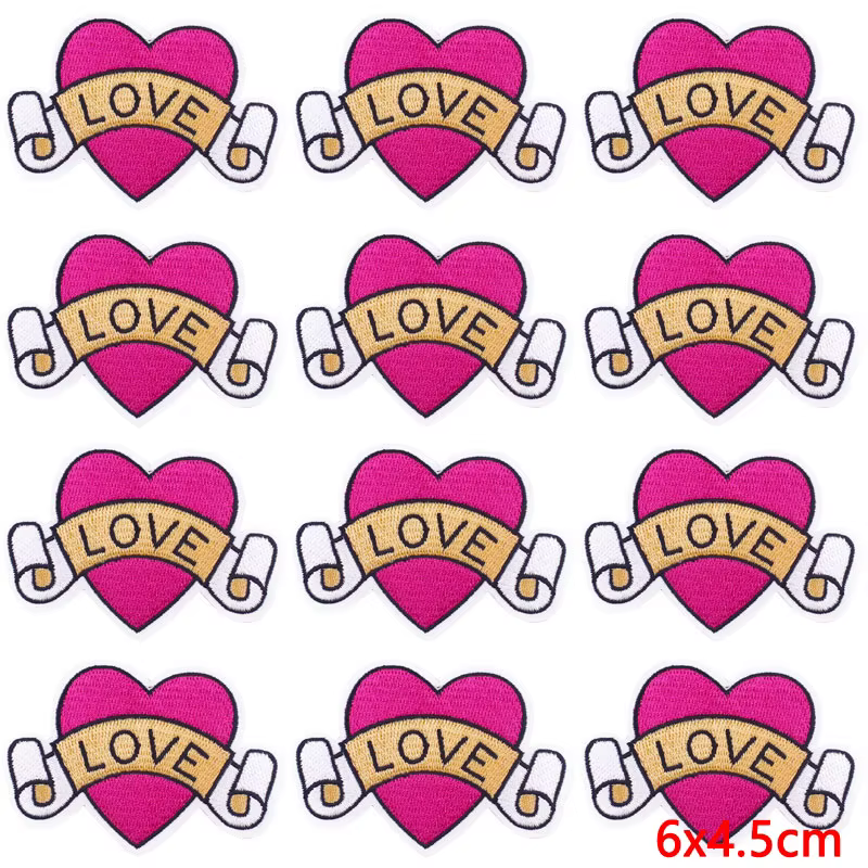 Parche táctico de corazón bordado termoadesivo para ropa y equipo - imagen 3