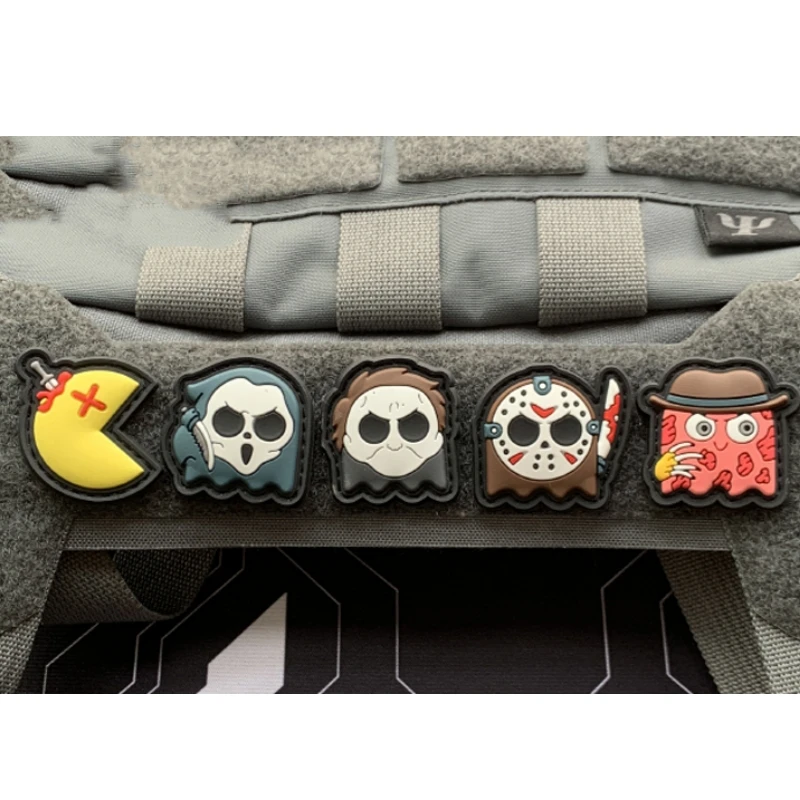 Set completo de 5 parches de la serie Eating Bean