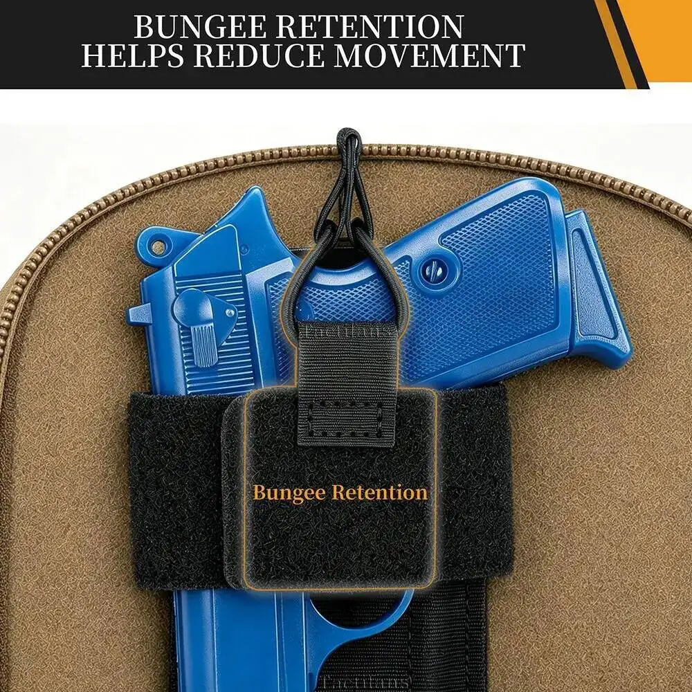 Funda portapistolas oculta con gancho y bucle para mochilas tácticas - imagen 4