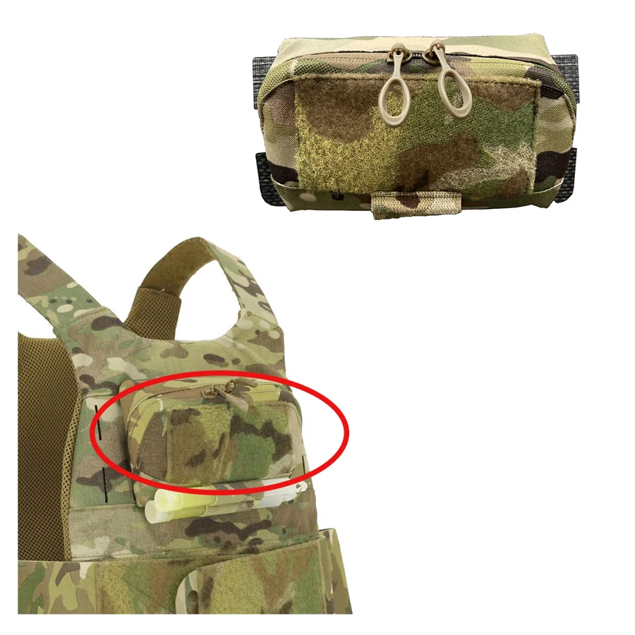 Panel MOLLE expansor para pecho – Bolsa táctica modular enganchable
