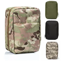 Bolsa táctica MOLLE con cremallera para almacenamiento médico y caza