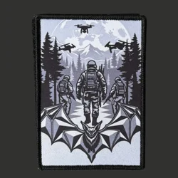 Parche Táctico Brigada Nocturna rectangular con velcro para insignia