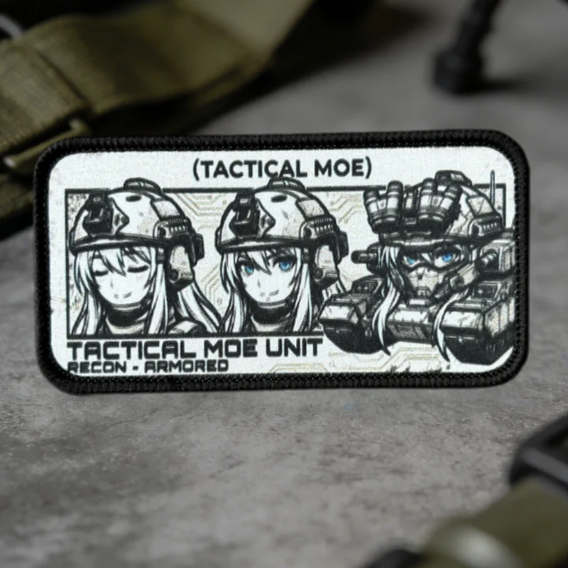 Parche velcro gancho y bucle anime en moto para chalecos tácticos - imagen 2