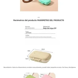 Pastillero estanco a prueba de polvo y humedad portátil