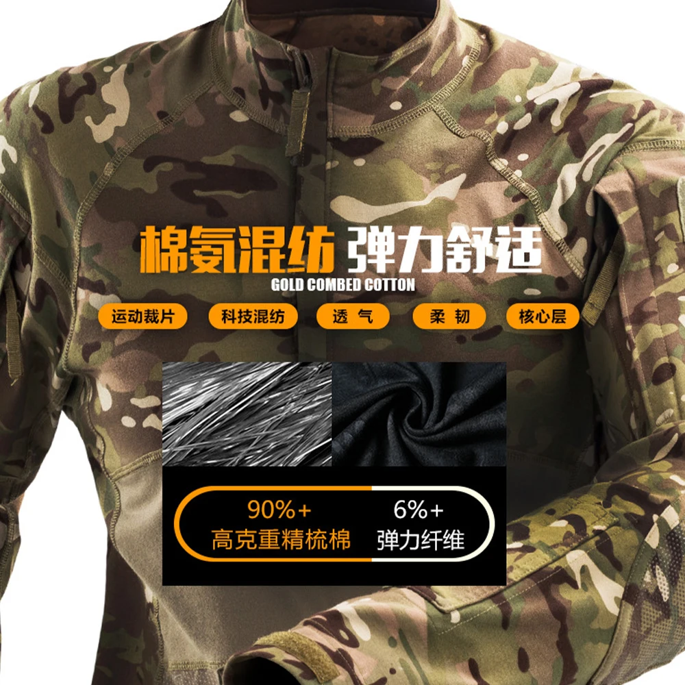 Chaqueta táctica camo transpirable – Entrenamiento outdoor resistente - imagen 3