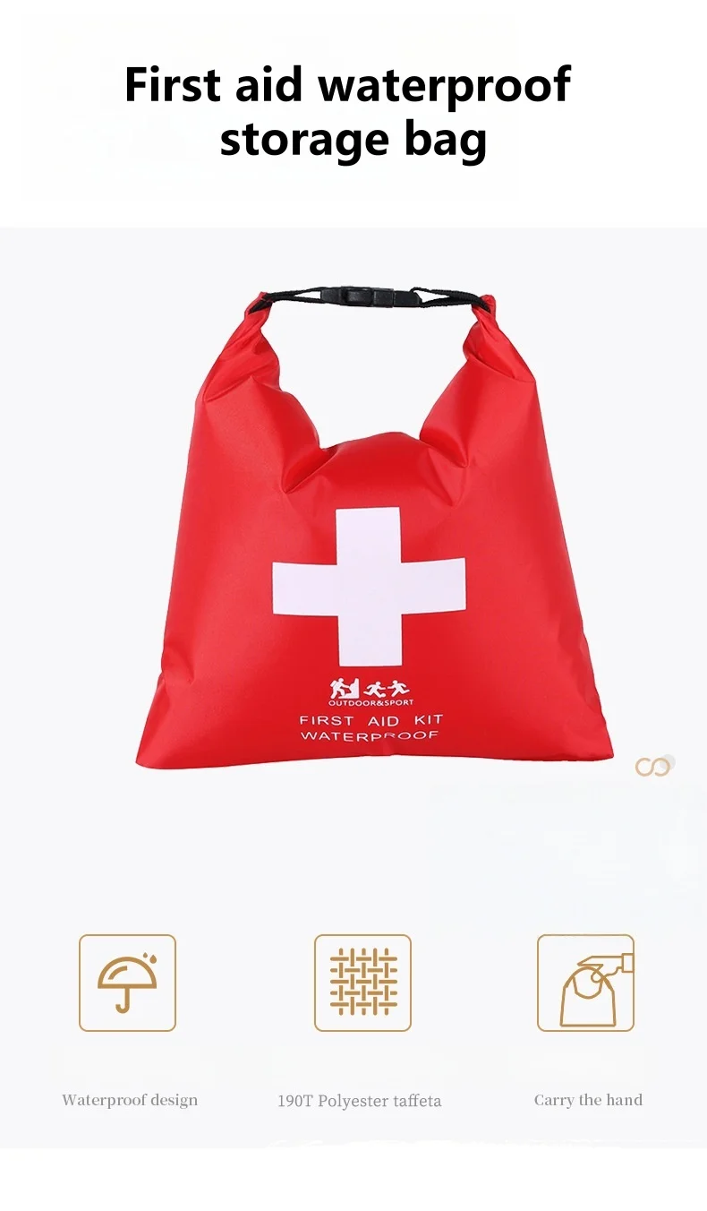 Botiquín de primeros auxilios impermeable para acampar