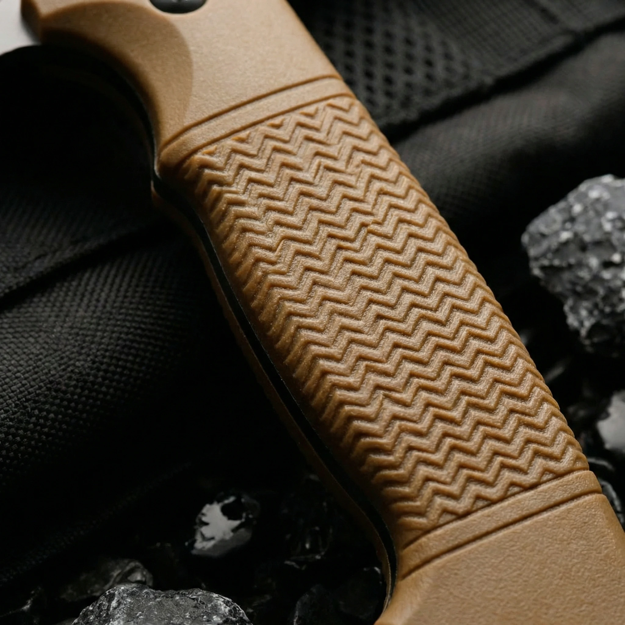Cuchillo fijo táctico acero alta calidad para exterior con funda - imagen 2