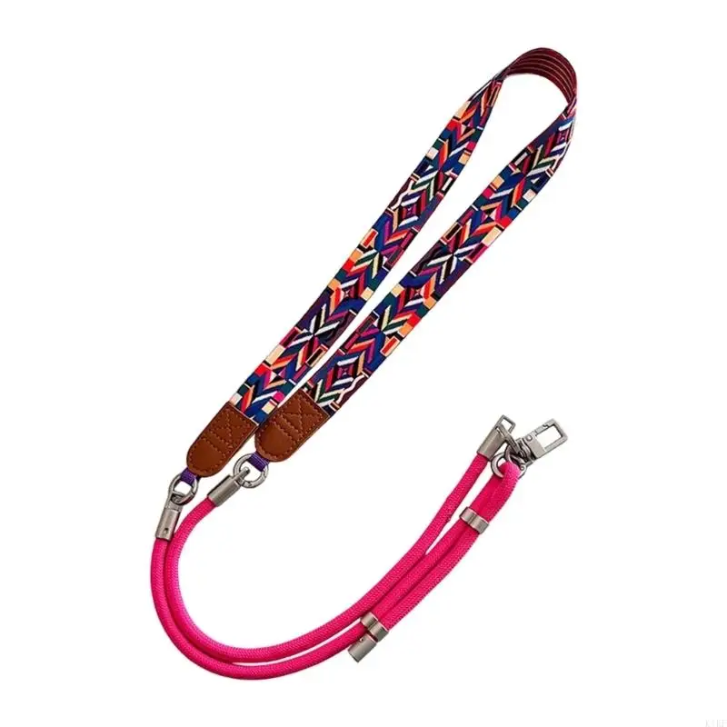 Porta teléfono con cordón bandolera y ganchos metálicos - imagen 2
