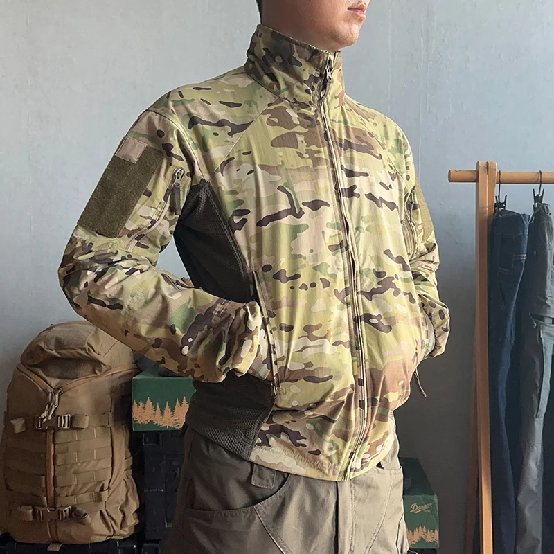 Chaqueta táctica Softshell PRO transpirable – Abrigo de acampada camuflaje - imagen 5
