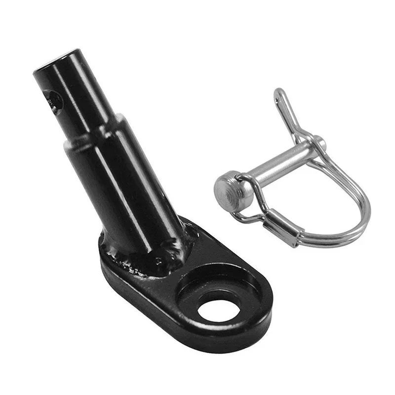 Adaptador enganche remolque bicicleta acero portaequipajes trasero