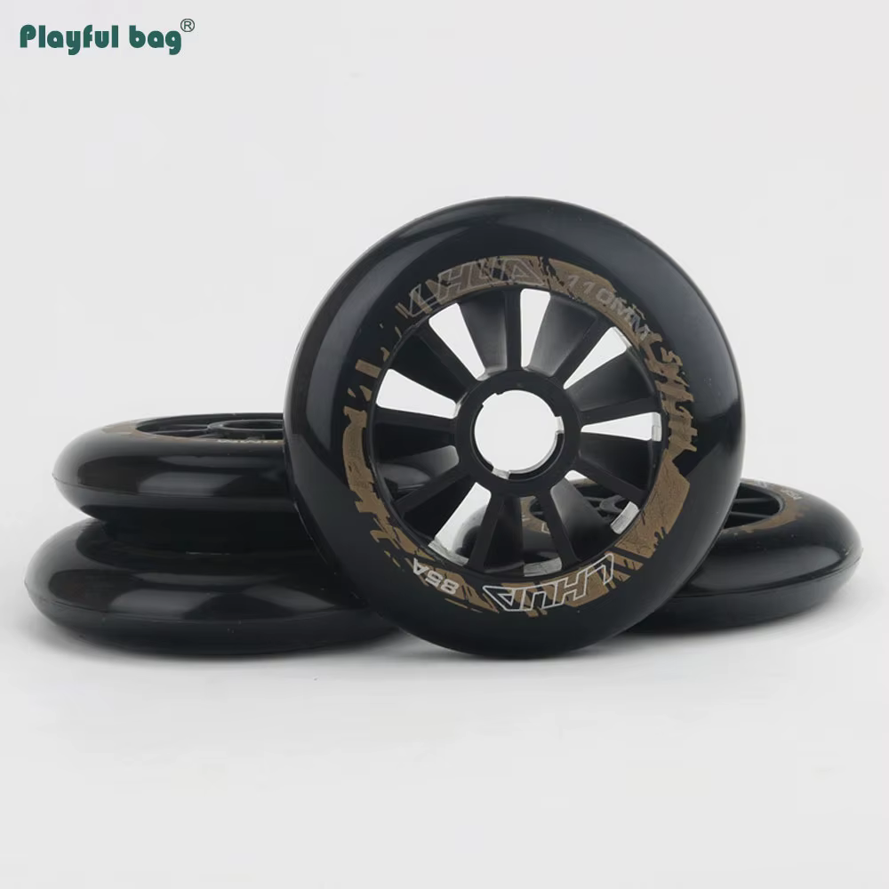 Ruedas velocidad profesionales patines inline – 110mm 85A poliuretano alta densidad - imagen 4