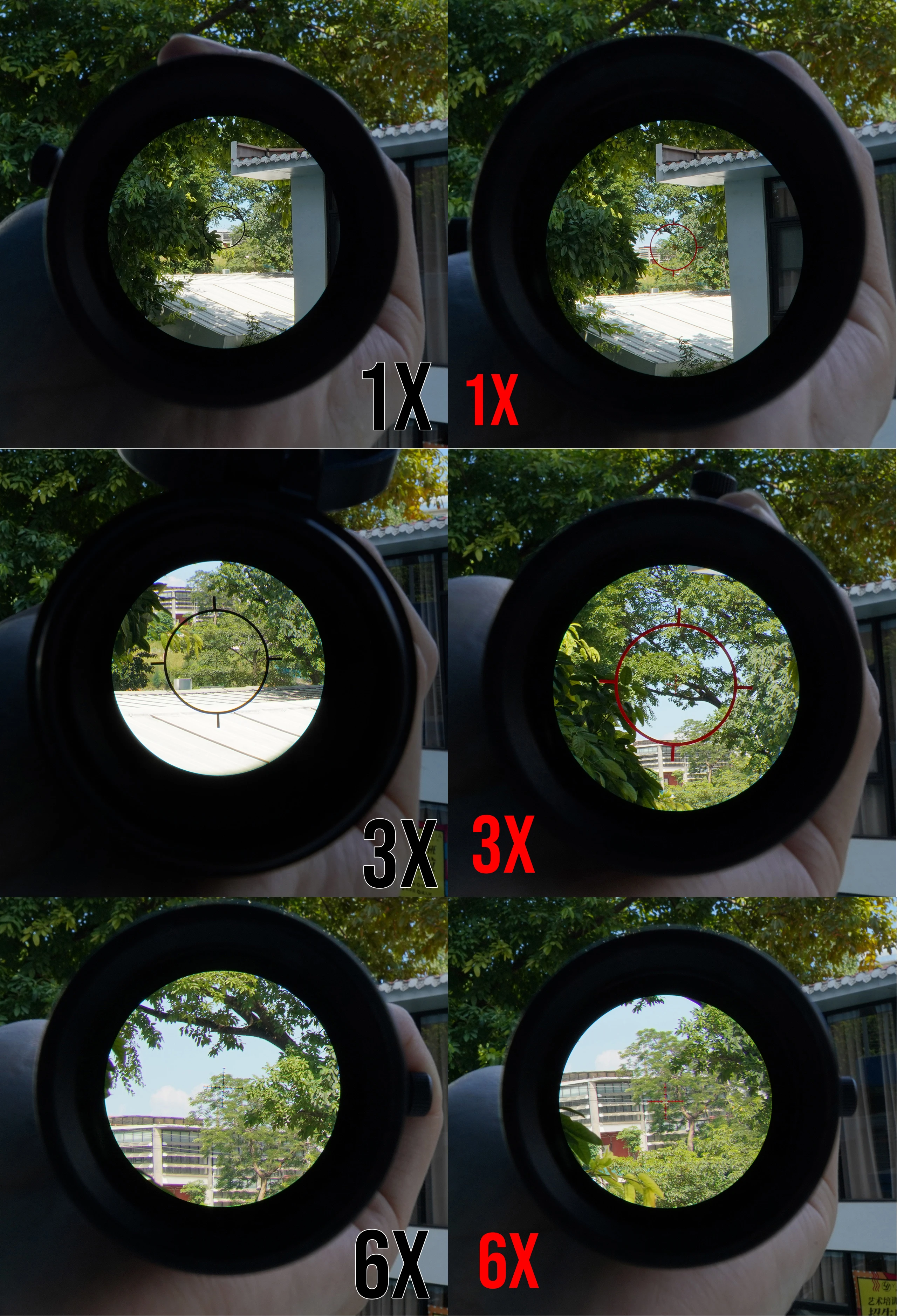 Vista del visor EvolutionGear 1-6x24 FFP