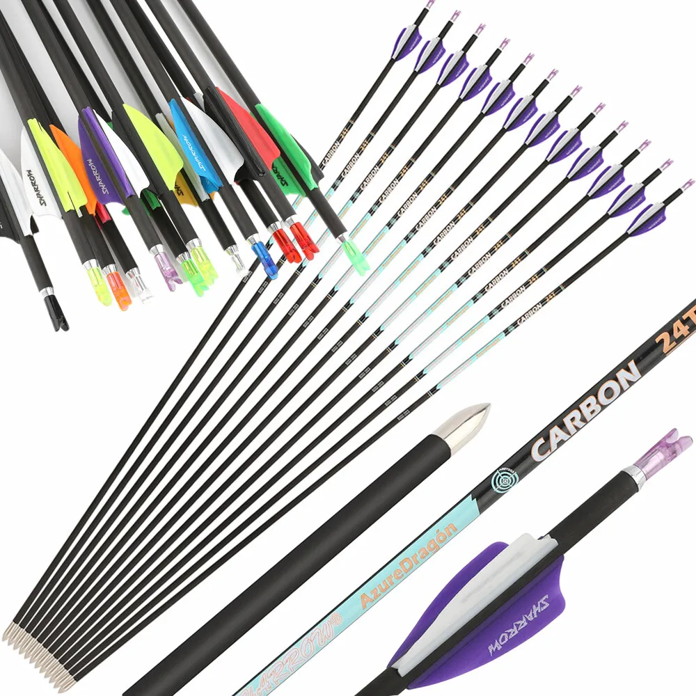 Flechas de carbono SP300 para tiro con arco precisión - imagen 3