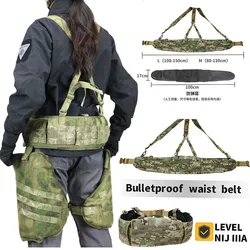 Cinturón Antibalas MOLLE de Nailon 1000D con Correas para Accesorios