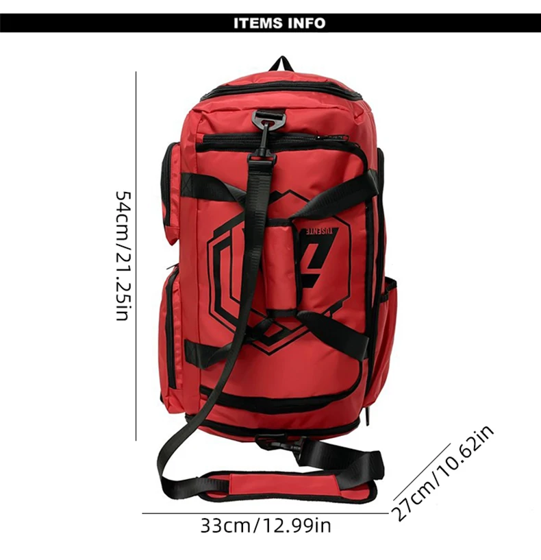 Mochila táctica ligera ripstop MOLLE para senderismo y gimnasio, vista frontal