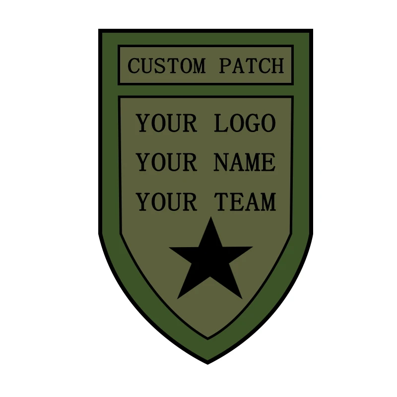 Parche bordado personalizado para planchar logotipo - gancho y bucle - imagen 3