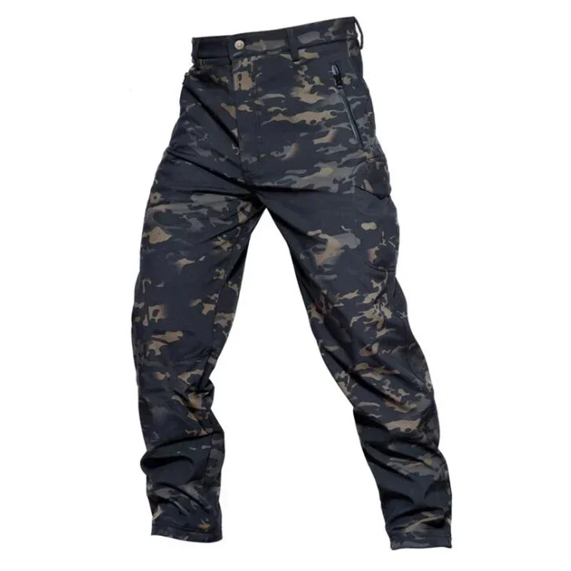 Pantalones tácticos SoftShell invierno impermeables caza