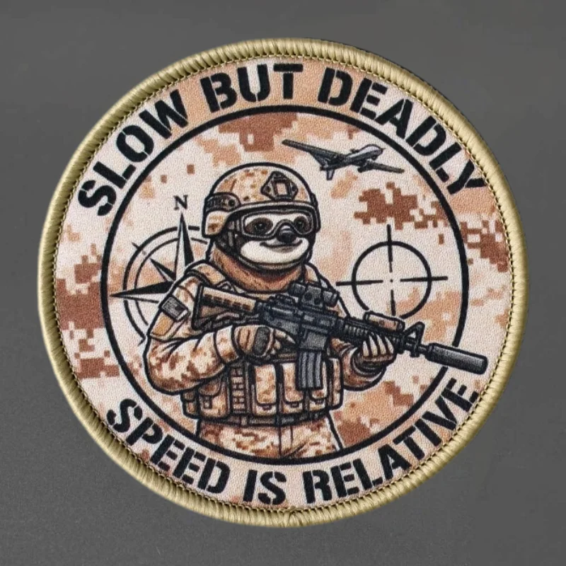 Parche táctico Mizuse Slow But Deadly velcro MOLLE para chaleco - imagen 5