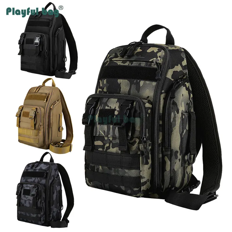 AVA128 Mochila de pesca con tres correas para hombro – Bandolera
